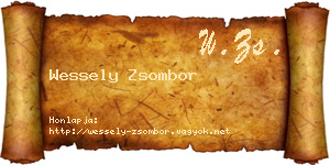Wessely Zsombor névjegykártya